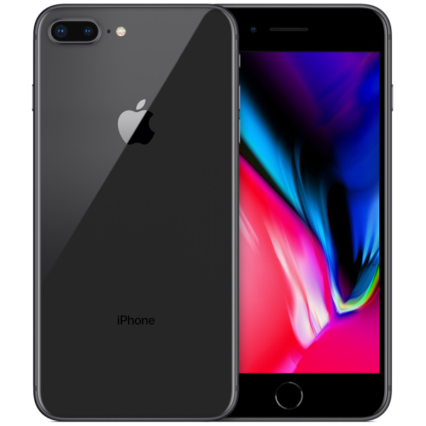 Apple iPhone 8 Plus 64GB Black – מאוקטב - שנה אחריות פרטנר - מגן זכוכית+כיסוי אחורי מתנה