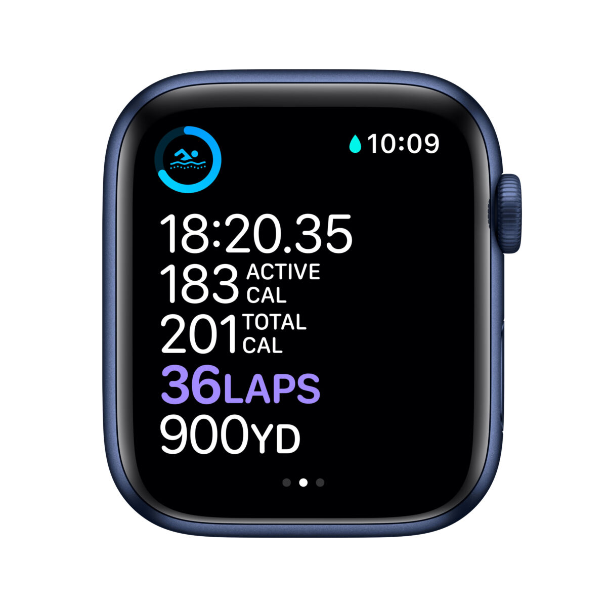 Apple Watch Series 6 40mm OLED GPS Blue - שנה אחריות פרטנר – תמונה 4