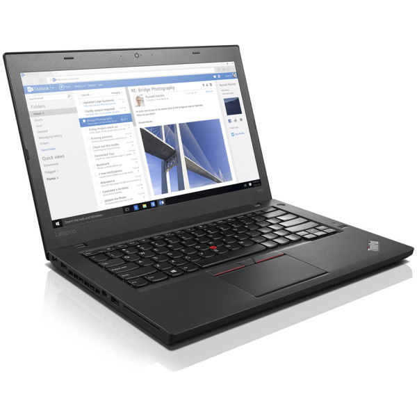 ⁦Lenovo ThinkPad T460 Core™ i5-6300U 8GB 256GB SSD 14″ FHD(1920 x 1080) Win 11Pro Black – תיק מתנה-מוחדש- שנה אחריות⁩ – תמונה ⁦4⁩