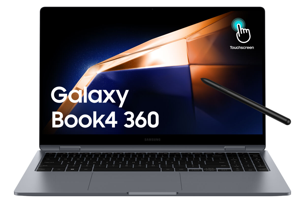 Samsung Galaxy Book4 360 2-IN-1 CONVERTIBLE Core™ 7 150U 512GB SSD 16GB 15.6″ (1920×1080) TOUCHSCREEN AMOLED WIN11 GRAY Backlit Keyboard FP Reader – תיק מתנה-חדש- שנה אחריות