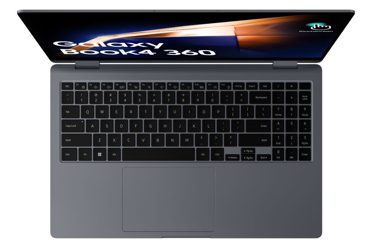 Samsung Galaxy Book4 360 2-IN-1 CONVERTIBLE Core™ 7 150U 512GB SSD 16GB 15.6″ (1920×1080) TOUCHSCREEN AMOLED WIN11 GRAY Backlit Keyboard FP Reader – תיק מתנה-חדש- שנה אחריות – תמונה 2