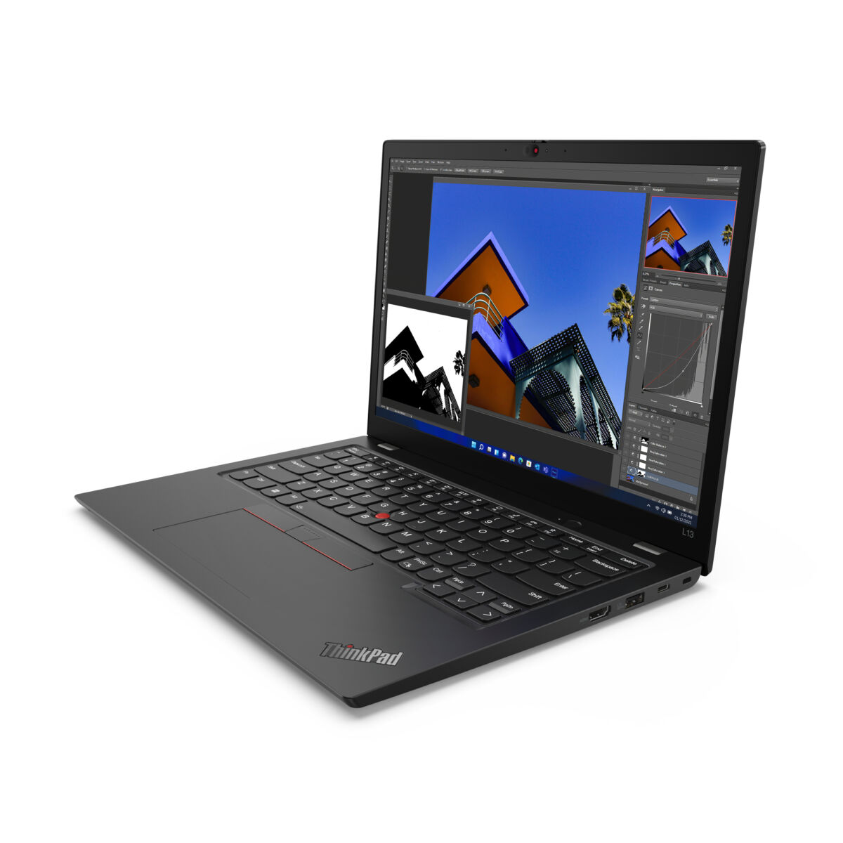 Lenovo ThinkPad L13 G3 Core™ i5-1245U 16GB 512GB SSD 13.3″ FHD+(1920x1200) Win 11Pro Grey– תיק מתנה-מוחדש- שנה אחריות – תמונה 4