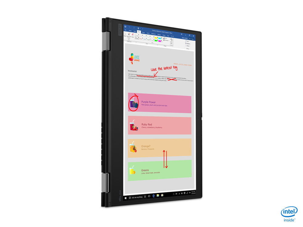 Lenovo ThinkPad X13 YOGA G1 Core™ i7-10510U 16GB 512GB SSD 13.3″ Touch (1920×1080) 2-in-1 Win 11 Pro -עט-Black – תיק מתנה-מוחדש- שנה אחריות – תמונה 6