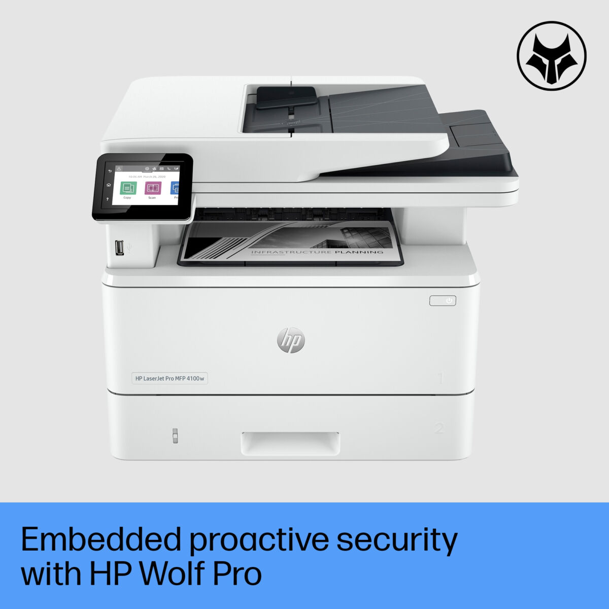 מדפסת וסורק לייזר משולבת HP LaserJet Pro MFP 4102FDW WIFI+LAN - אחריות שנה HP – תמונה 7