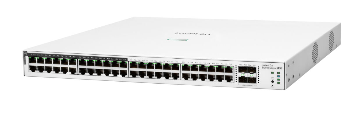 HPE Aruba Networking Networking Instant On Switch 48p Gigabit CL4 PoE 4p SFP 370W 1830 – תמונה 2