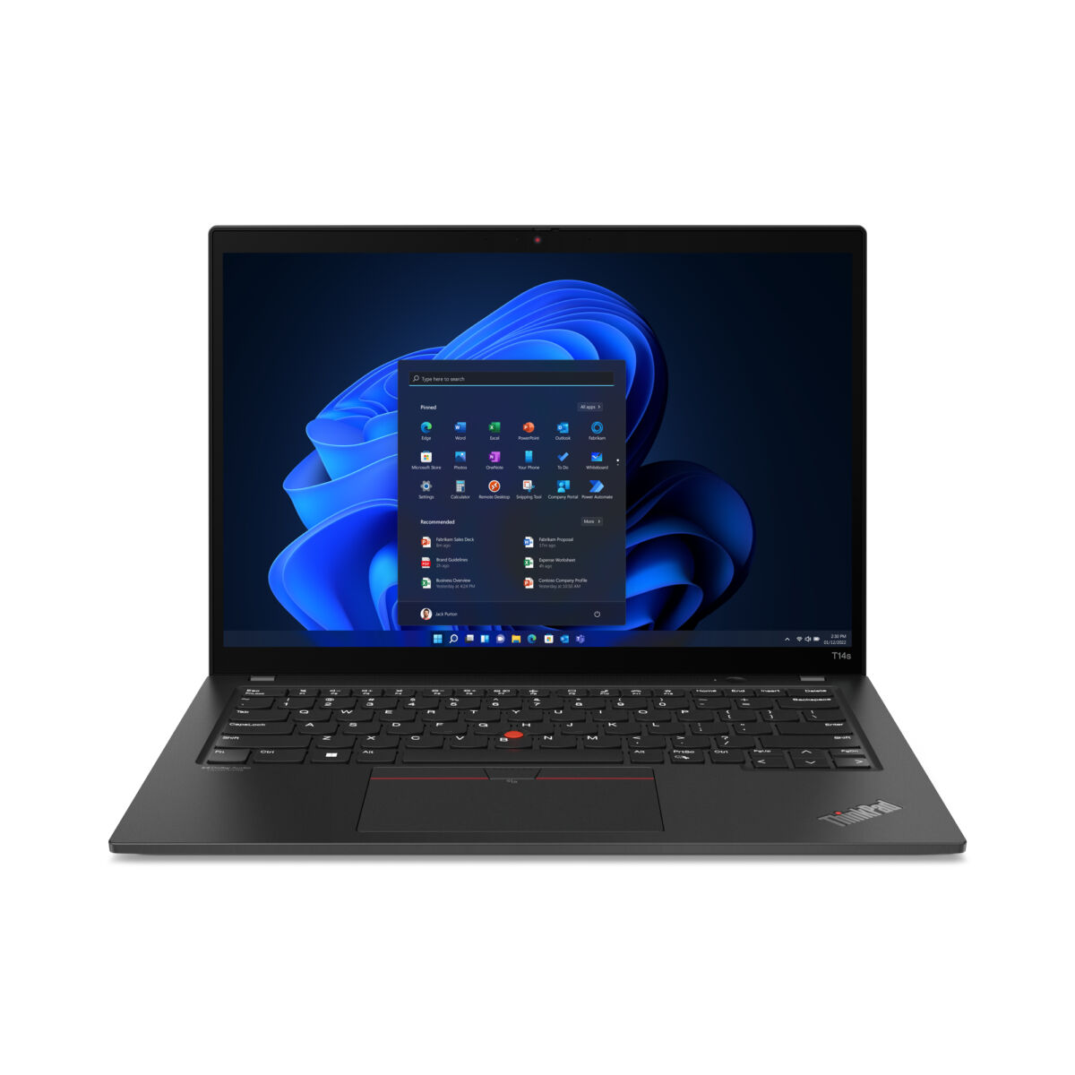 Lenovo ThinkPad T14S G3 Core™ i5-1245U 16GB 256GB SSD 14″ FHD Win 11Pro Black – תיק מתנה-מוחדש- שנה אחריות